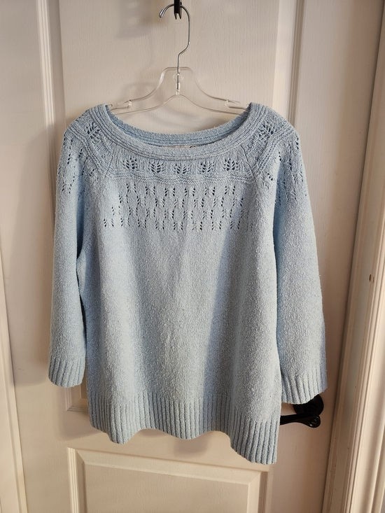 Sweaters - New Jones Wear Studio Light Blue Women's Knit Sweater